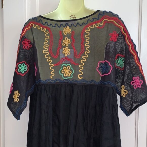 NWT Free Generation black boho blouse - Picture 5 of 9